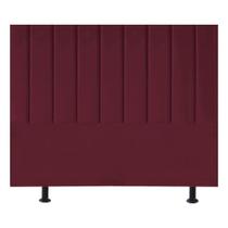 Cabeceira De Cama Queen Box 160 Cm Karla Carla Suede Bordô Cabeceira De Cama Queen Box 160 Cm Karla Carla Suede Bordô