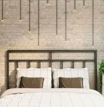 Cabeceira de cama queen grade aço estilo industrial cb05 Cabeceira de cama queen grade aço estilo industrial cb05