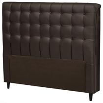 Cabeceira de Cama Simbal Solteiro para Box com Botões Estilo Clássico 120x88x17cm Dama New