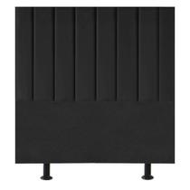 Cabeceira De Cama Solteiro Box 100 Cm Paolla Suede preto Cabeceira De Cama Solteiro Box 100 Cm Paolla Suede preto