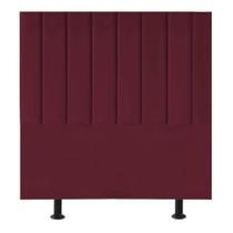 Cabeceira De Cama Solteiro Box 90 Cm Karla Carla Suede Bordô Cabeceira De Cama Solteiro Box 90 Cm Karla Carla Suede Bordô
