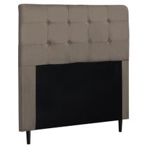 Cabeceira de Casal 140cm Luna I02 Suede Bege - Mpozenato