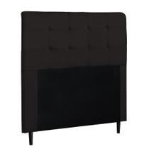 Cabeceira de Casal 140cm Luna I02 Suede Marrom - Mpozenato