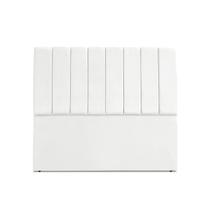 Cabeceira de Casal Dalia 140 cm Suede Branco Com Frame Cabeceira de Casal Dalia 140 cm Suede Branco Com Frame