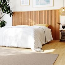 Cabeceira De Casal E Queen Em Mdf Ripado Berlim Com 2,4m Cabeceira De Casal E Queen Em Mdf Ripado Berlim Com 2,4m