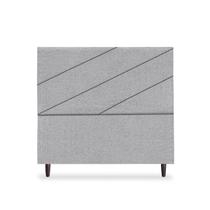 Cabeceira de Casal Queen Cristal 160 cm Boucle Cinza