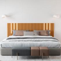 Cabeceira de Casal Ripado com Led Sorrento Nature