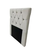 Cabeceira de Fixação na Cama Solteiro 90x117cm Na Cor Bege Claro