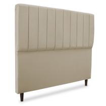 Cabeceira de quarto mavi 90 cm em suede bege
