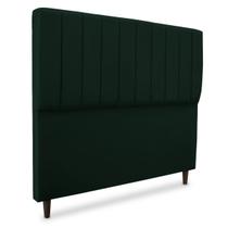 Cabeceira de quarto mavi 90 cm em suede verde