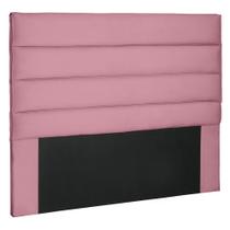 Cabeceira de Solteiro 90 cm Italy Veludo Rosa - Nexta Casa