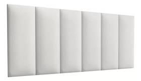 Cabeceira de Solteiro Dubai 0,90 material sintético Branco - JR Móveis