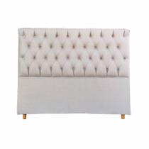 Cabeceira Decor Paris Cama Box Solteiro 1,00 M Suede Bege