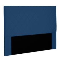 Cabeceira Decorativa King Size 1,95M Baelon Suede Azul Marinho G63 - Gran Belo