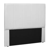 Cabeceira Decorativa King Size 1,95M Erza PU Branco G63 - Gran Belo Cabeceira Decorativa King Size 1,95M Erza PU Branco G63 - Gran Belo
