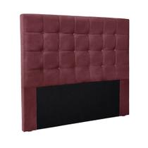 Cabeceira Decorativa King Size 1,95M Tropea Veludo Vinho G63 - Gran Belo