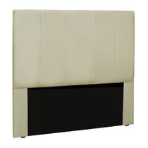 Cabeceira Decorativa Queen Size 1,60M Erza PU Marfim G63 - Gran Belo Cabeceira Decorativa Queen Size 1,60M Erza PU Marfim G63 - Gran Belo