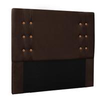 Cabeceira Decorativa Queen Size 1,60M Kors Suede Café G63 - Gran Belo