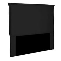 Cabeceira Decorativa Queen Size 1,60M Trento Suede Preto G63 - Gran Belo Cabeceira Decorativa Queen Size 1,60M Trento Suede Preto G63 - Gran Belo