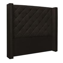 Cabeceira Decorativa Queen Size 1,84M Loewe PU Marrom G63 - Gran Belo Cabeceira Decorativa Queen Size 1,84M Loewe PU Marrom G63 - Gran Belo