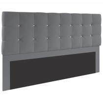 Cabeceira Denken Paris para Cama Box King 195cm - Cinza Cabeceira Denken Paris para Cama Box King 195cm - Cinza