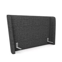 Cabeceira Design para Cama King Torres Pés em Madeira Linho Chumbo G91 - Gran Belo Cabeceira Design para Cama King Torres Pés em Madeira Linho Chumbo G91 - Gran Belo