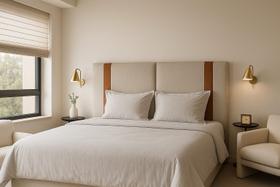 Cabeceira Dobrável ARTE Casal Cama Box Linho 1,38 Casal