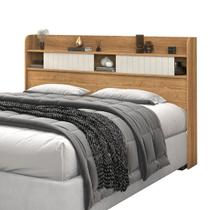 Cabeceira Dubai MDF Cores Diversas Design Moderno Prateleiras