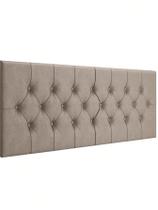 Cabeceira Dubai P/ Cama Box Casal Capitonê 1,40 cm - Bege Cabeceira Dubai P/ Cama Box Casal Capitonê 1,40 cm - Bege