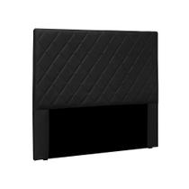 Cabeceira Dubai Para Cama Box Casal 140 cm material sintético Preto - D'Rossi