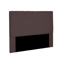 Cabeceira Dubai Para Cama Box Casal 140cm Suede Café - D'Rossi Cabeceira Dubai Para Cama Box Casal 140cm Suede Café - D'Rossi