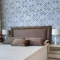 Cabeceira Durasi Liso Diamond Marrom Suede Liso King 195 X 120 Cm Cabeceira Durasi Liso Diamond Marrom Suede Liso King 195 X 120 Cm