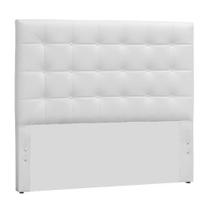 Cabeceira E Box Clean Queen 1,60m Em Material Sintético Branco