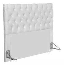 Cabeceira E Box Paris King 1,95m Em Material Sintético Branco Cabeceira E Box Paris King 1,95m Em Material Sintético Branco