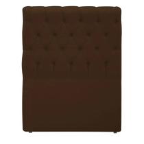 Cabeceira E Box Paris Solteiro 90cm Em Suede Marrom