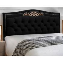 Cabeceira e Calçadeira Baú Cama Box Casal King Size Belize 195cm Suede Preto - Abmaza