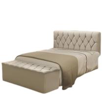 Cabeceira E Calçadeira Baú Istambul Para Cama Box Queen