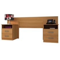 Cabeceira Elegance Casal Queen com 2 Mesas de Cabeceira Cor Cinamomo Cabeceira Elegance Casal Queen com 2 Mesas de Cabeceira Cor Cinamomo