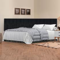 Cabeceira em L para quarto casal cama box - proteção estofada lateral suspenso 1,40 metros