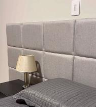 Cabeceira em Tecido Linho Premium Modular Estofada para Cama de Solteiro Casal Box Queen King