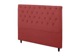 Cabeceira Embaixatriz Plus Queen 1600mm Vedulo Adar Vermelho - Simbal