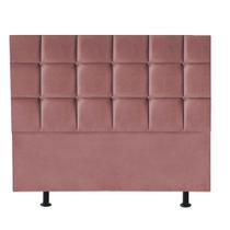 Cabeceira Espanha Cama Box Casal 160 cm Suede Rose