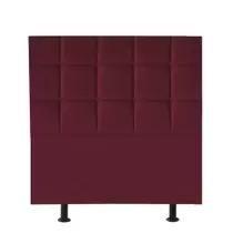Cabeceira Espanha Suede 0,90cm Bordo - Arte Das Cabeceiras Cabeceira Espanha Suede 0,90cm Bordo - Arte Das Cabeceiras