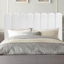 Cabeceira Estofada Alanis 90CM Solteiro Suede Branco - D A DECOR Cabeceira Estofada Alanis 90CM Solteiro Suede Branco - D A DECOR