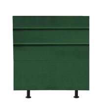 Cabeceira Estofada Argentina 100cm Solteiro Para Cama Box Quarto Suede Verde - Ahz Móveis