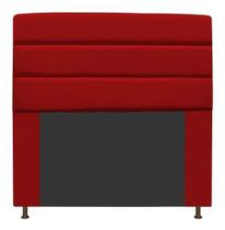 Cabeceira estofada argentina 140cm casal suede vermelho - ma decor Cabeceira estofada argentina 140cm casal suede vermelho - ma decor
