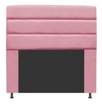 Cabeceira Estofada Argentina 195CM King material sintético Rosa Bebê - D A DECOR