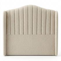 Cabeceira Estofada Arya King no Box Suede Bege Abmaza