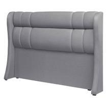 Cabeceira Estofada Athenas 152cm para Cama Box Casal Linho