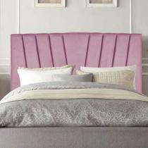 Cabeceira Estofada Bélgica 160cm Queen Size Para Cama Box Quarto Suede Rosa Bebê - Gat Magazine Cabeceira Estofada Bélgica 160cm Queen Size Para Cama Box Quarto Suede Rosa Bebê - Gat Magazine